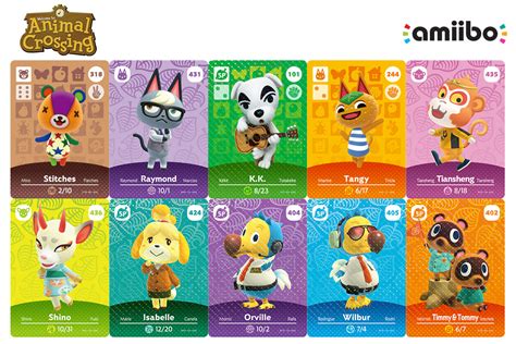 acnl amiibo cards nfc codes|animal crossing amiibo card list.